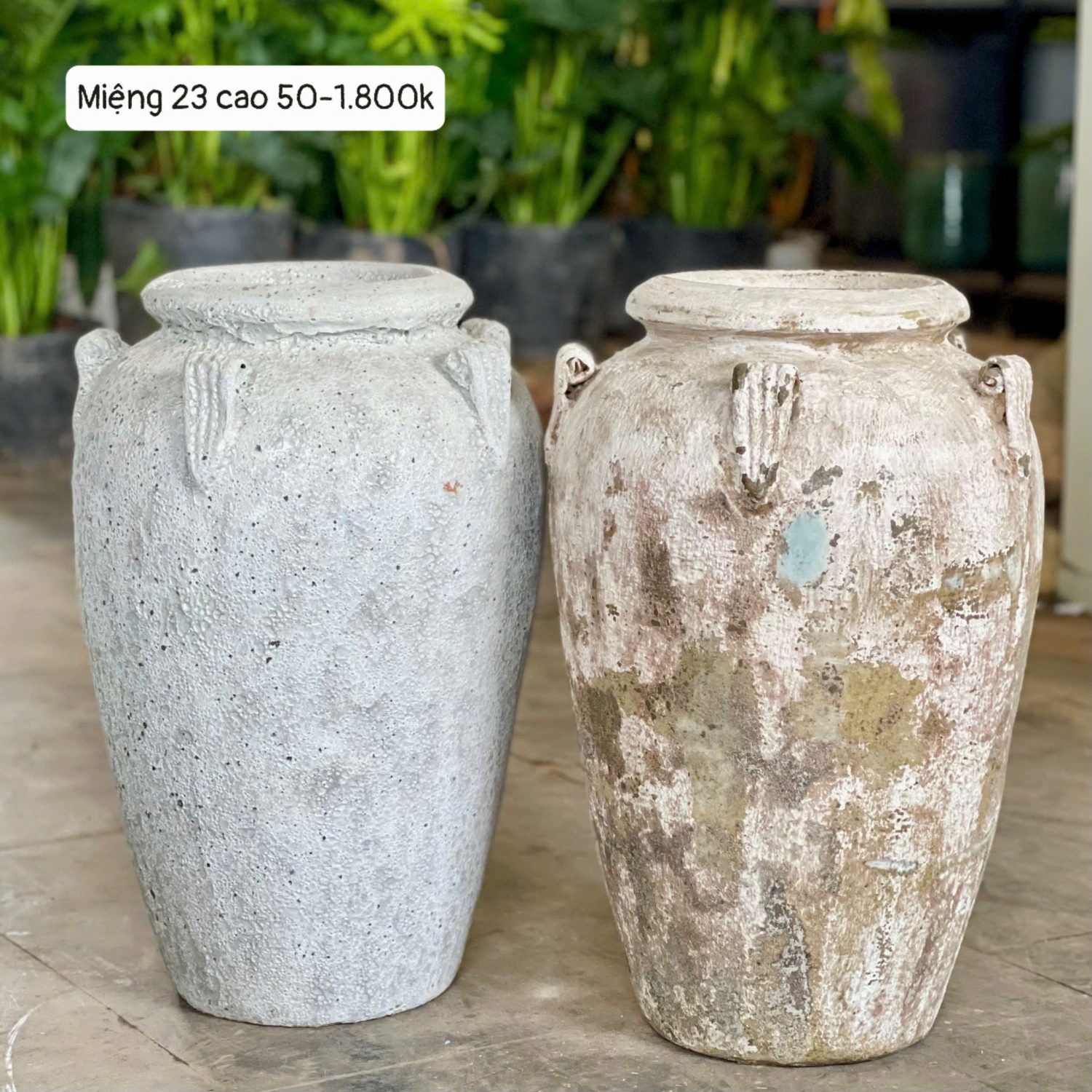 Bình lò bao dáng chum 5 tai phong cách M22C50