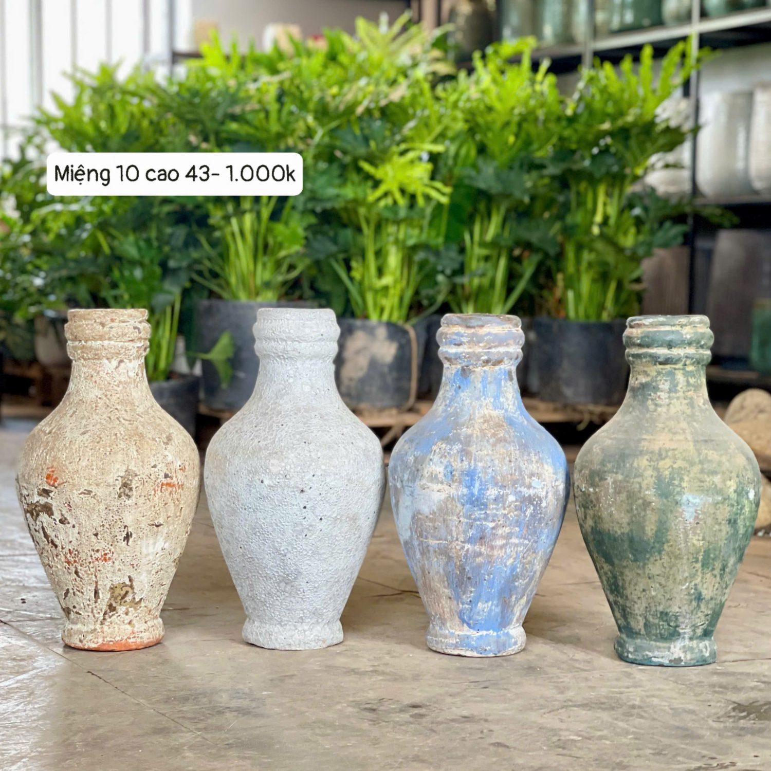 Bình lò bao dáng chai cổ nhỏ Miệng 10 cao 42