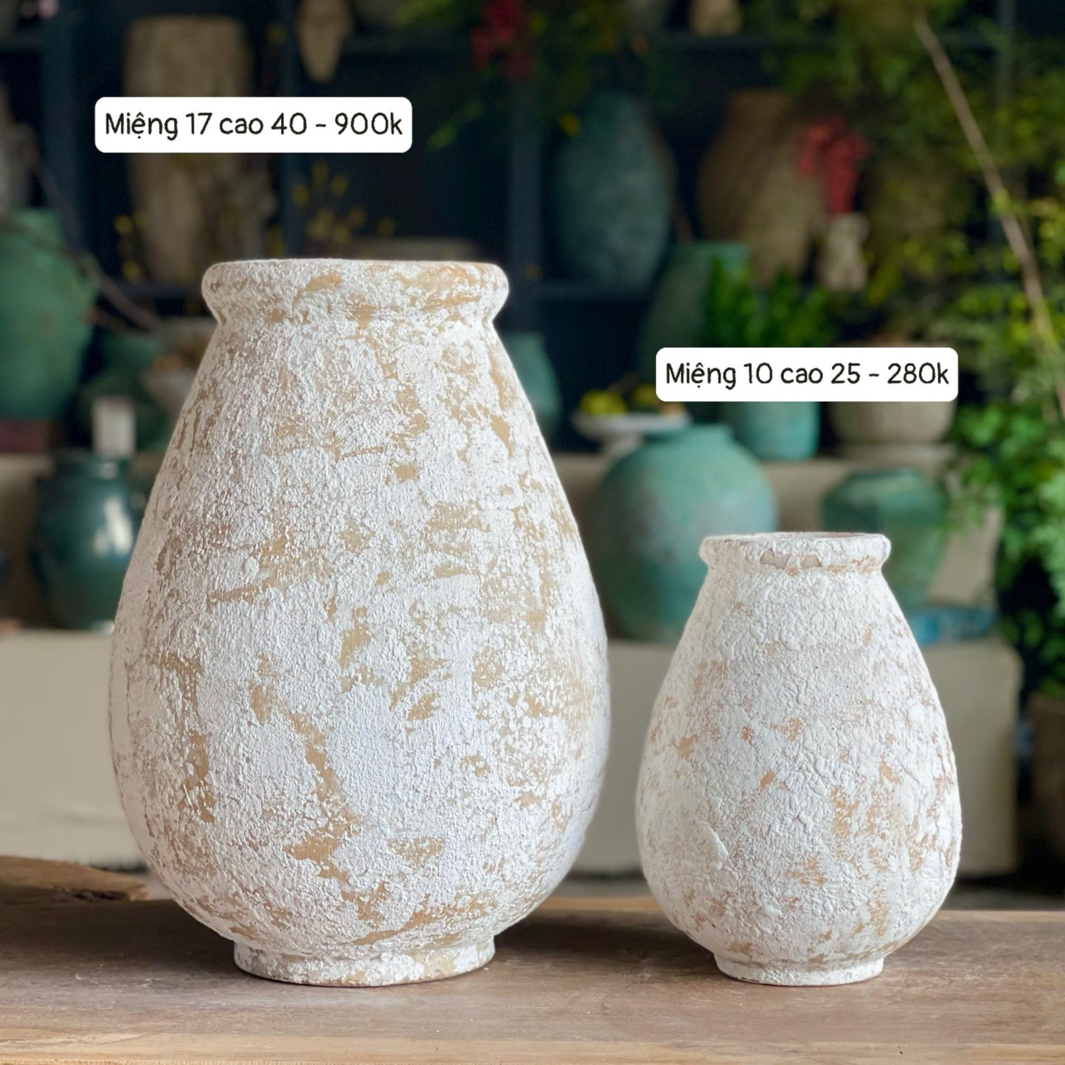 Alternative view of Bình hoa Rustic giọt nước