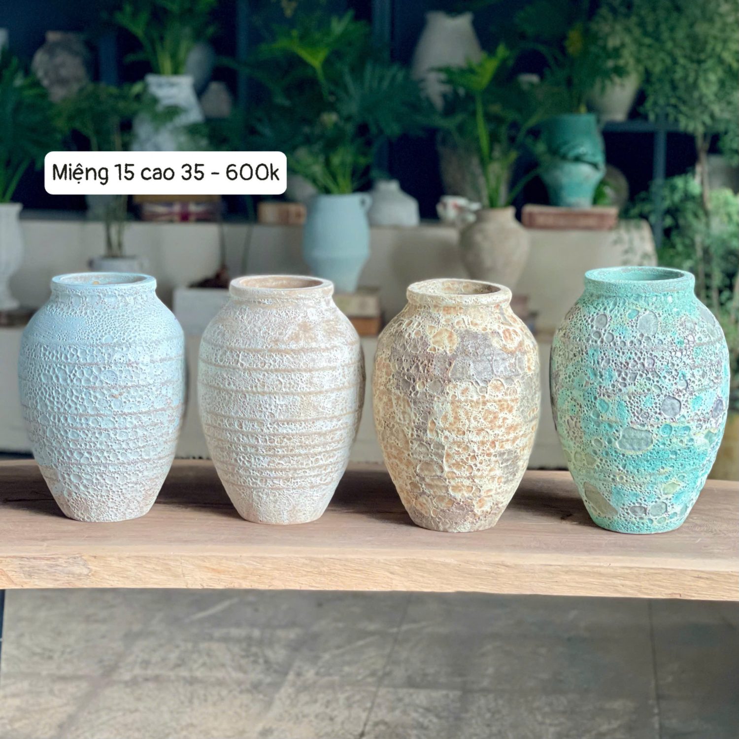 Bình gốm Atlantis ngấn